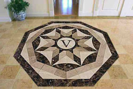 waterjet cut marble floor inlay_72